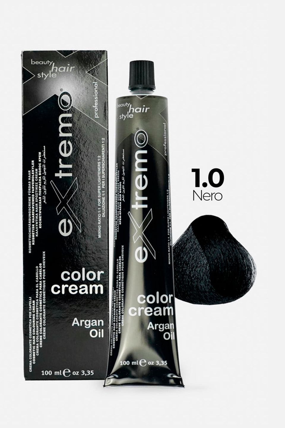 Tinte para el cabello negro 1.0