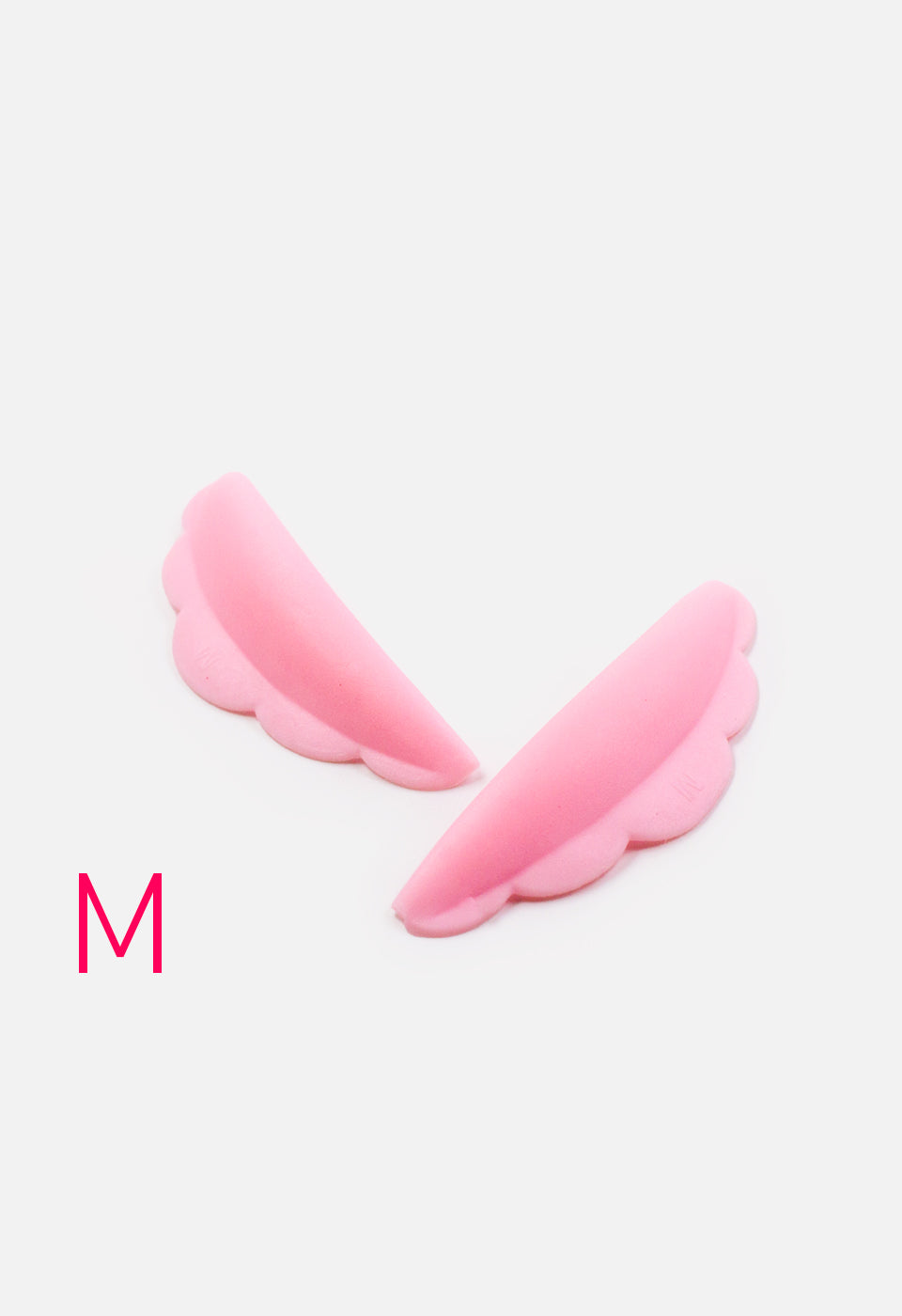 Bigodino in silicone per laminazione ciglia rosa 5 paia