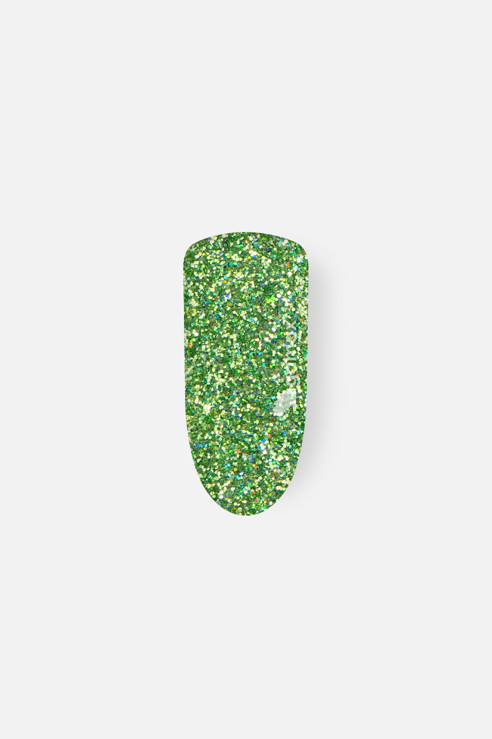 Glitter unghie in polvere verde