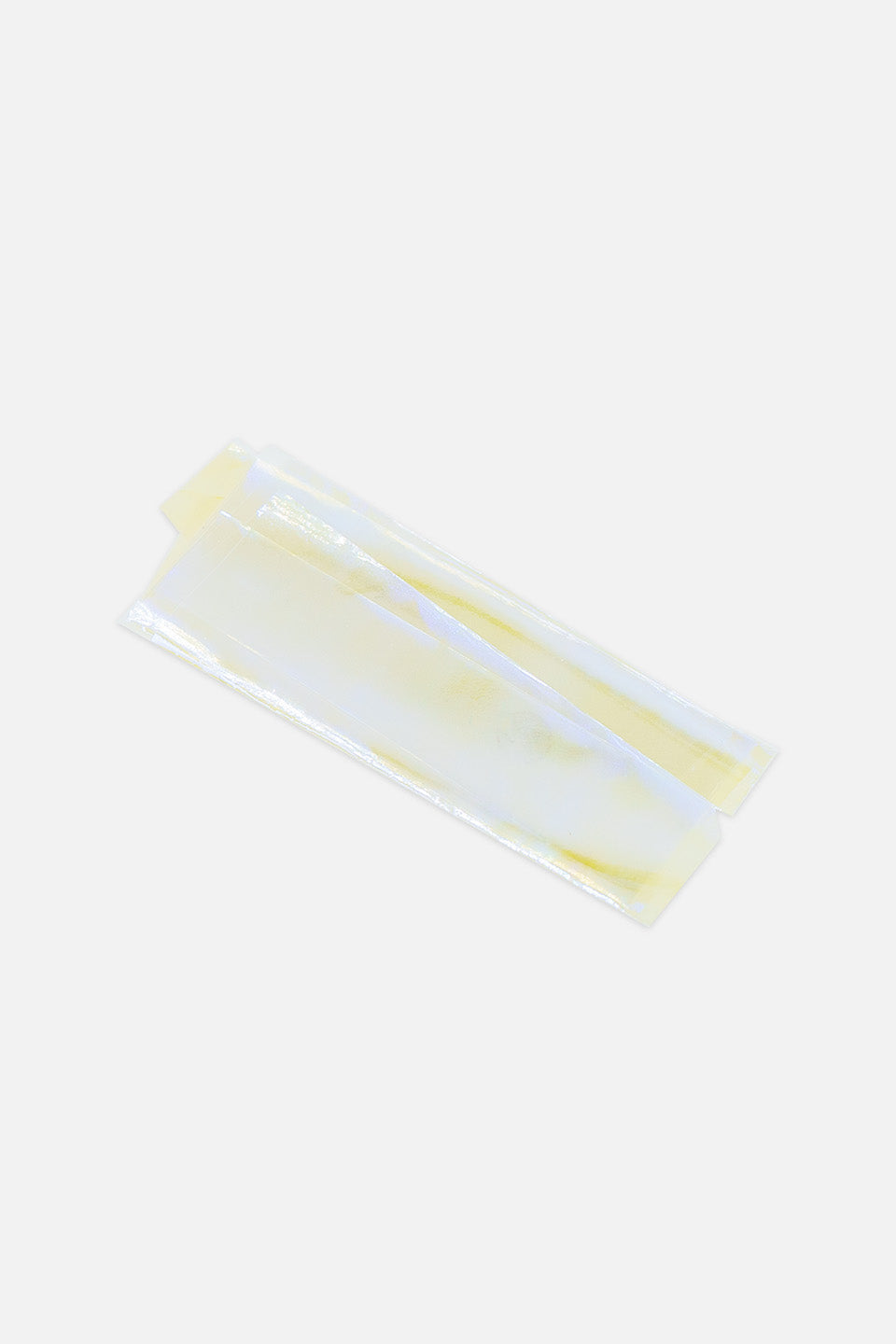 Foil para uñas efecto vidrio amarillo