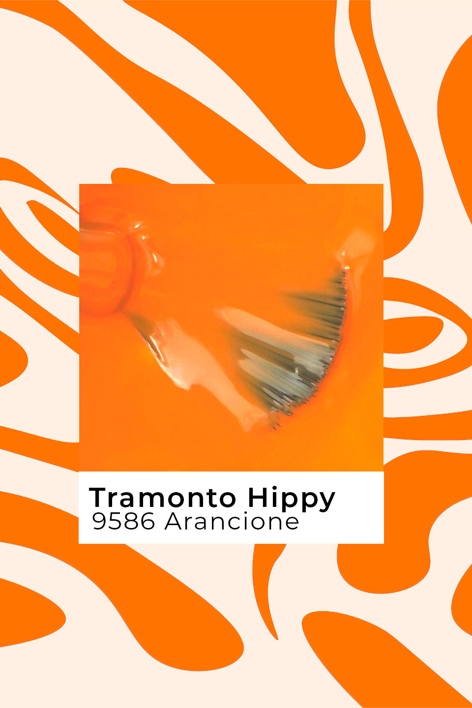 Smalto semipermanente arancione Tramonto Hippy 15 ml